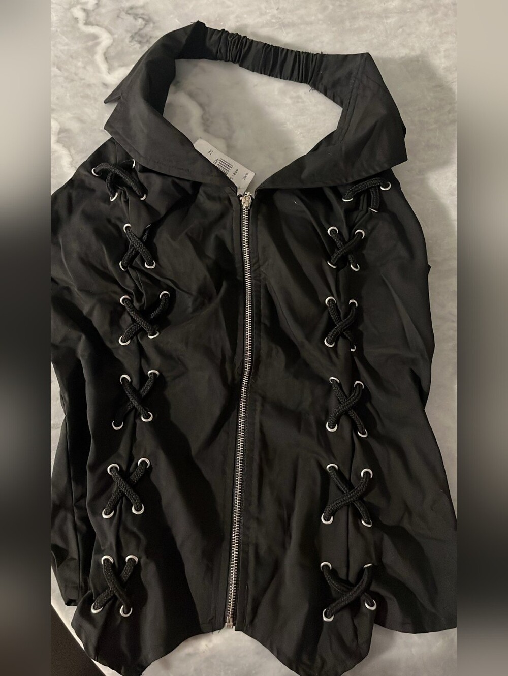 New Look Black Smocked Waist Skirt